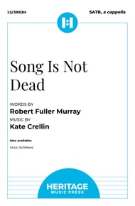 Song Is Not Dead SATB choral sheet music cover Thumbnail